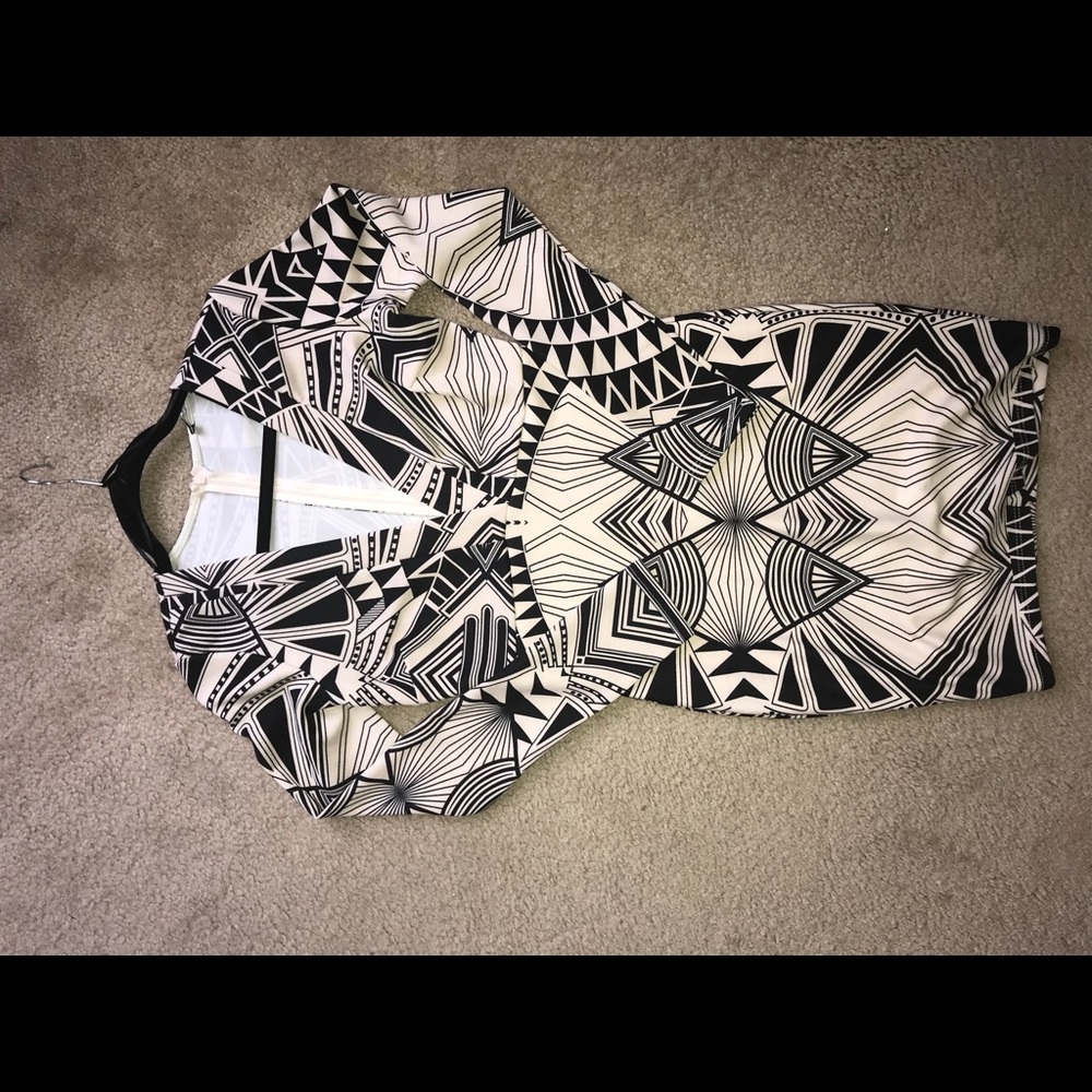 Black and Cream club dress